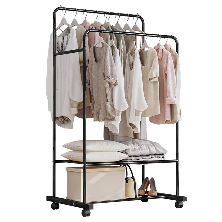 Rebrilliant Avalon 80Cm Rolling Clothes Racks Wayfair.co.uk
